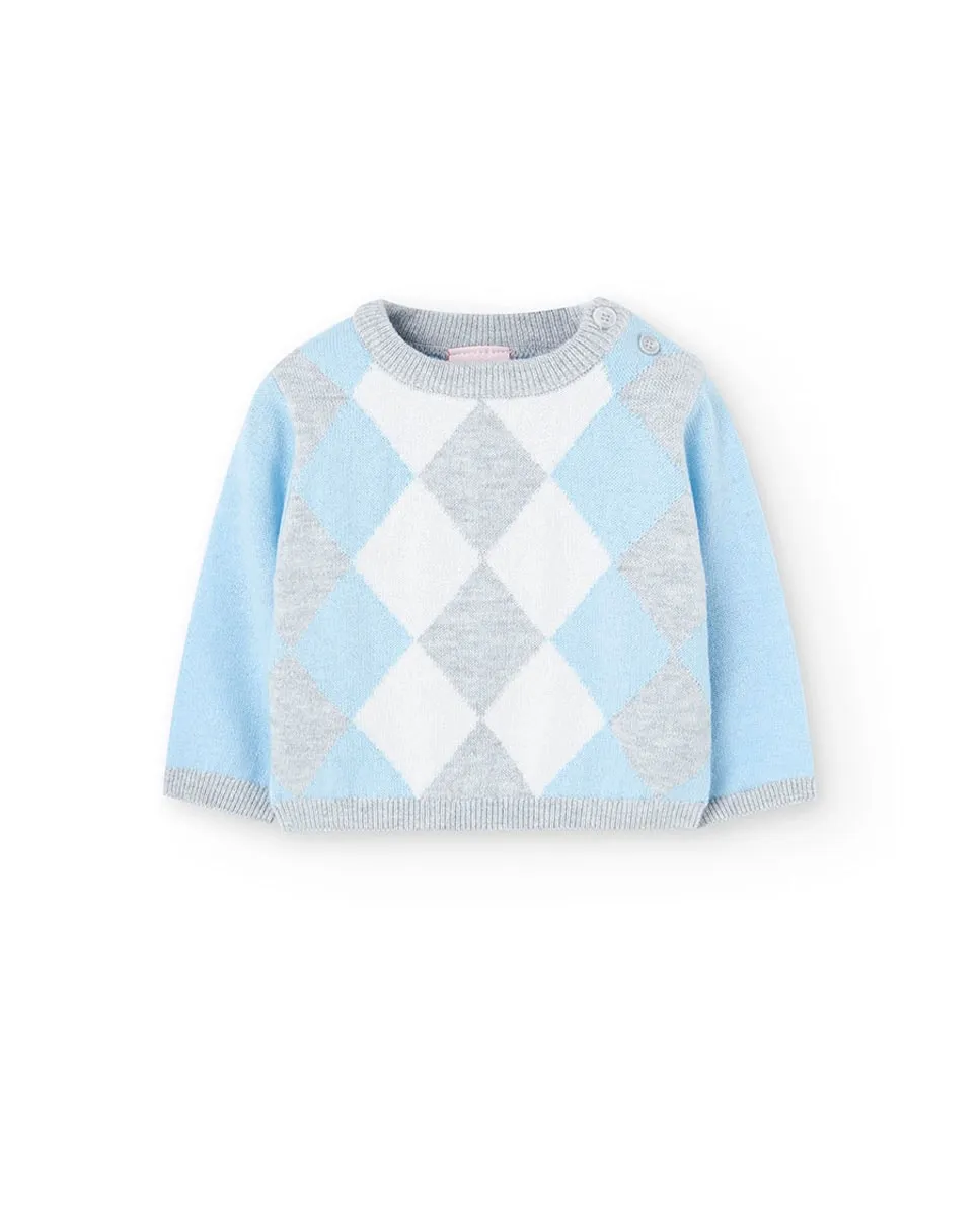 Детский джемпер с длинным рукавом и круглым вырезом Boboli, светло-голубой
Детский джемпер с длинным рукавом и круглым вырезом Boboli, светло-голубой