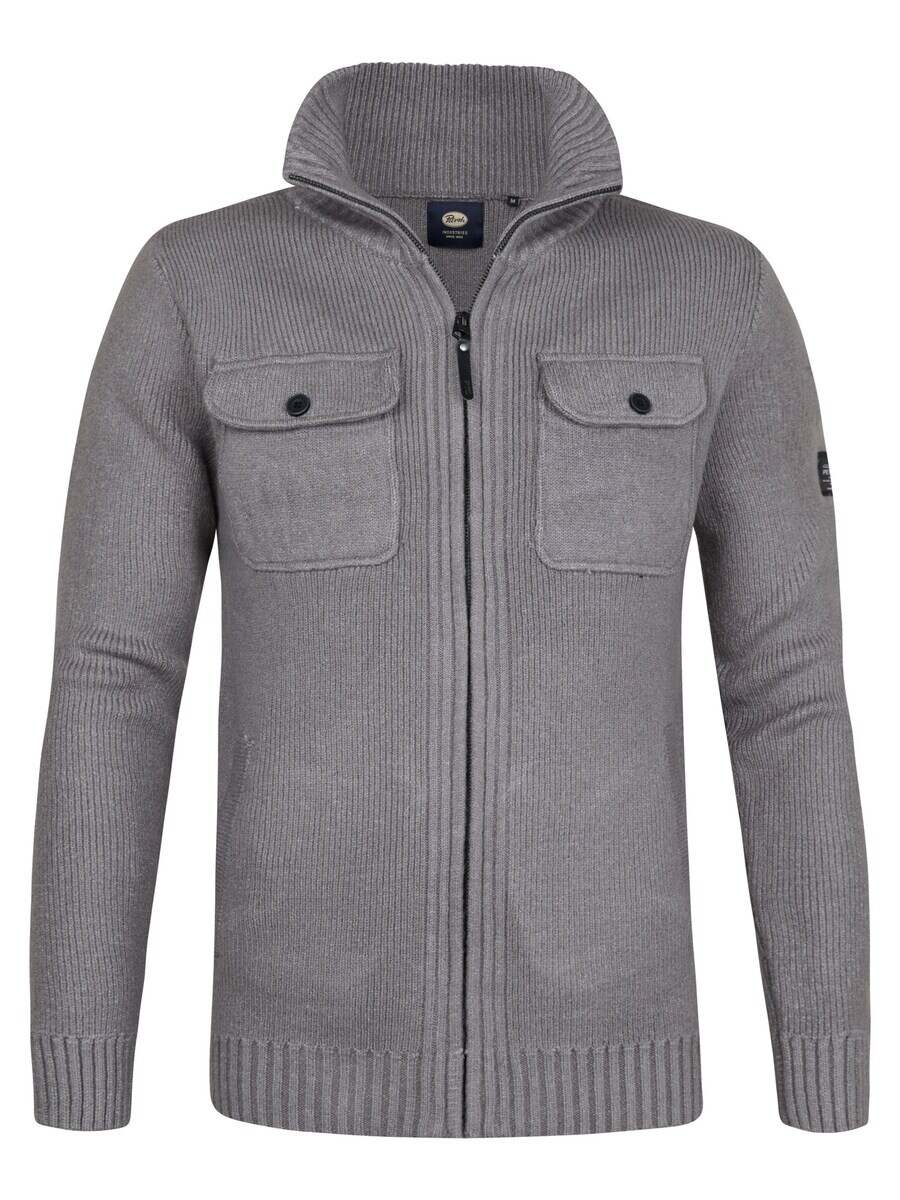 Вязаный кардиган Petrol Industries Knit Cardigan, пятнистый серый 
Вязаный кардиган Petrol Industries Knit Cardigan, пятнистый серый