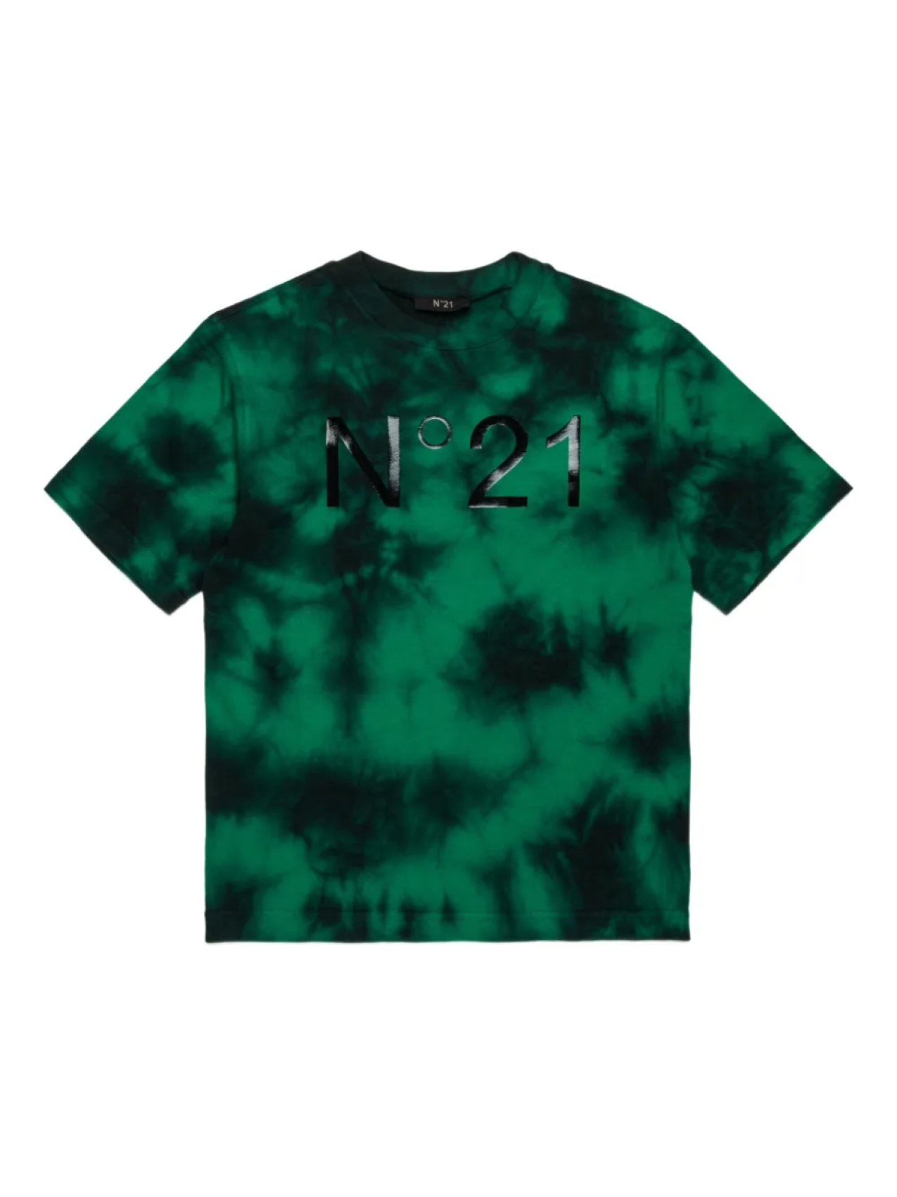 Nº21 Детская футболка с принтом тай-дай Nº21 Kids, зеленый
Nº21 Детская футболка с принтом тай-дай Nº21 Kids, зеленый