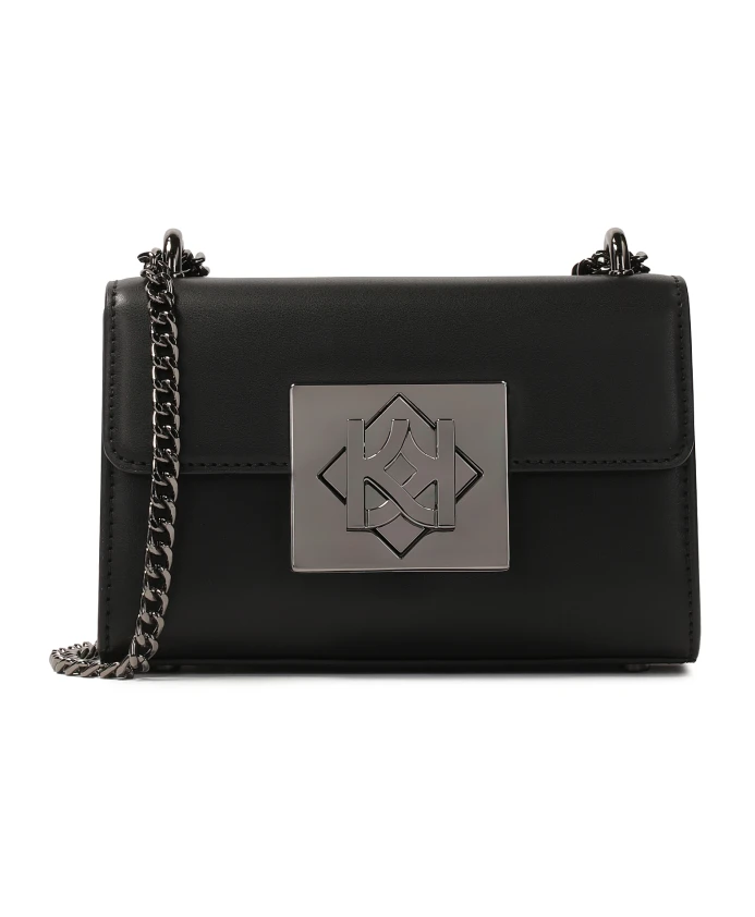 Маленькая жесткая сумка с большой застежкой. Kazar, черный
Маленькая жесткая сумка с большой застежкой. Kazar, черный