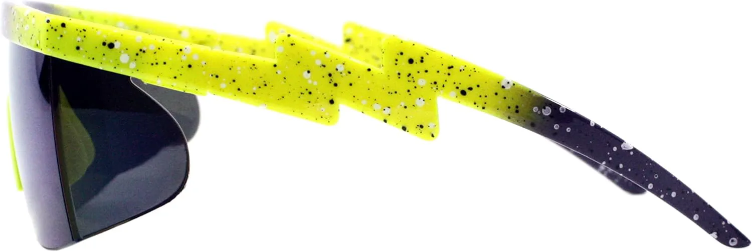 Спортивные солнцезащитные очки с полуободковой оправой, зеркальными линзами, ярким принтом в виде брызг краски, защитой от УФ-излучения UV 400 PASTL, Yellow Purple
Спортивные солнцезащитные очки с полуободковой оправой, зеркальными линзами, ярким принтом в виде брызг краски, защитой от УФ-излучения UV 400 PASTL, Yellow Purple