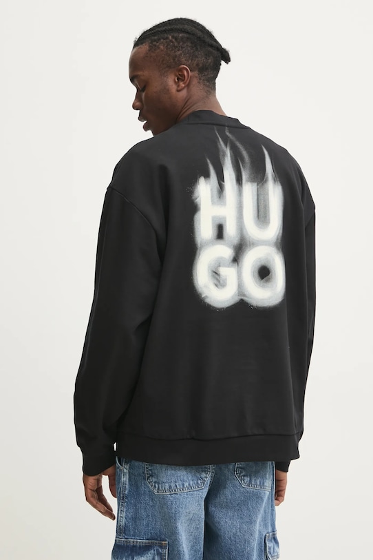 Хлопковая толстовка Hugo, черный
Хлопковая толстовка Hugo, черный