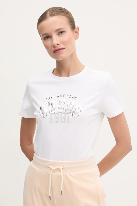 Хлопковая футболка Martina Guess, белый
Хлопковая футболка Martina Guess, белый