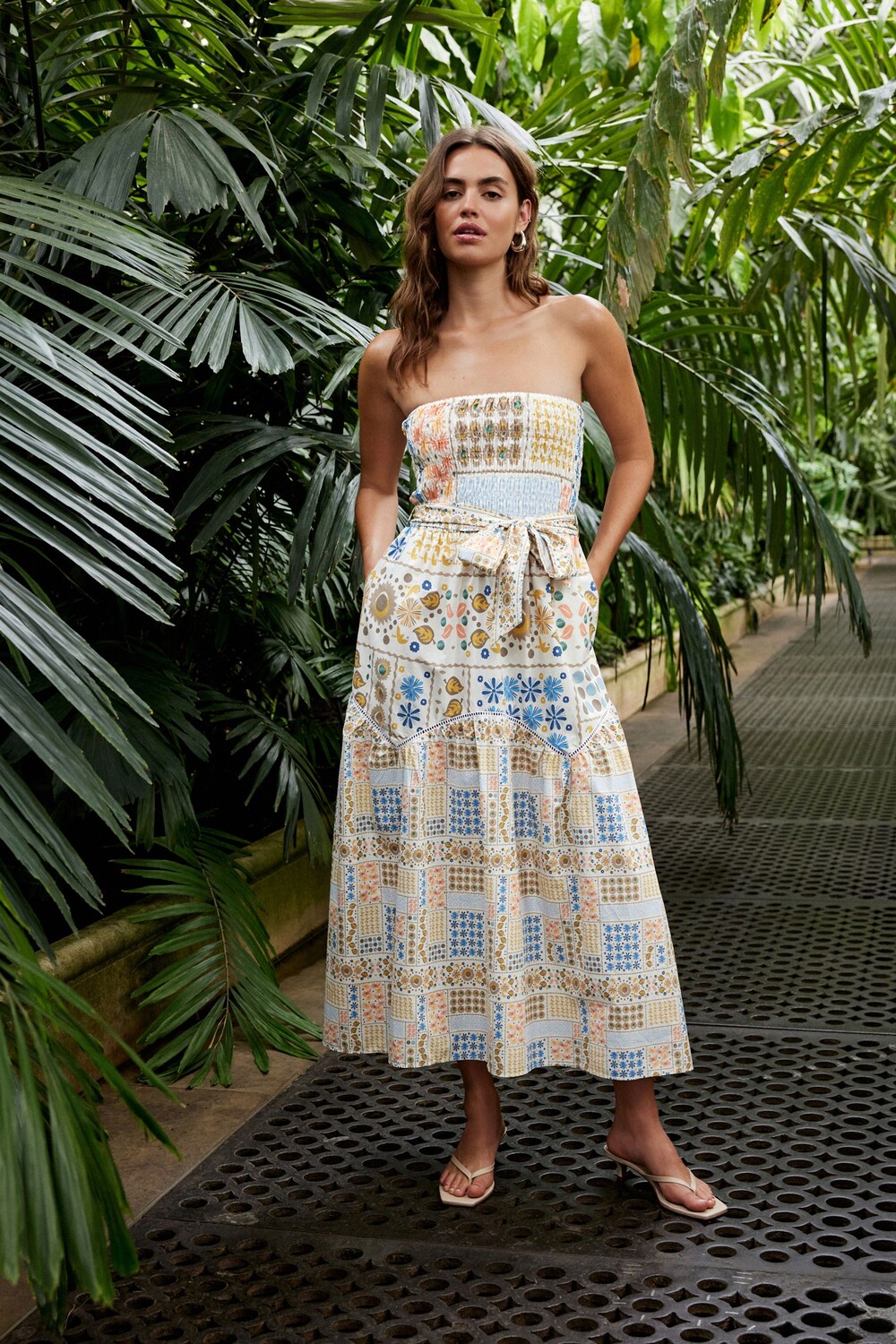 100% хлопок, летнее платье бандо миди со сборками Next, белый
100% хлопок, летнее платье бандо миди со сборками Next, белый