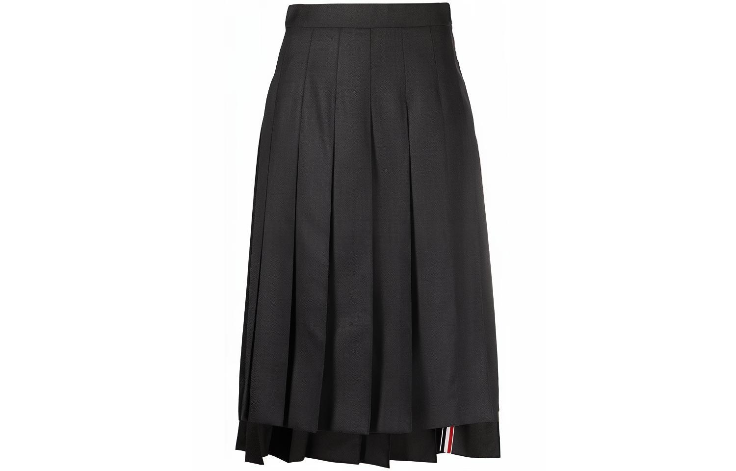 Юбка миди плиссированная с высокой талией THOM BROWNE, темно-серый
Юбка миди плиссированная с высокой талией THOM BROWNE, темно-серый