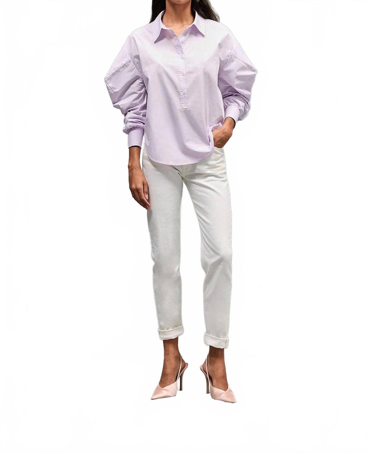 Синтия Блуза с длинным рукавом в сиреневом цвете Mes Demoiselles
Синтия Блуза с длинным рукавом в сиреневом цвете Mes Demoiselles