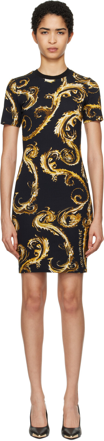 Черная футболка Chromo Couture Мини-платье Versace Jeans Couture, черный/золотой
Черная футболка Chromo Couture Мини-платье Versace Jeans Couture, черный/золотой