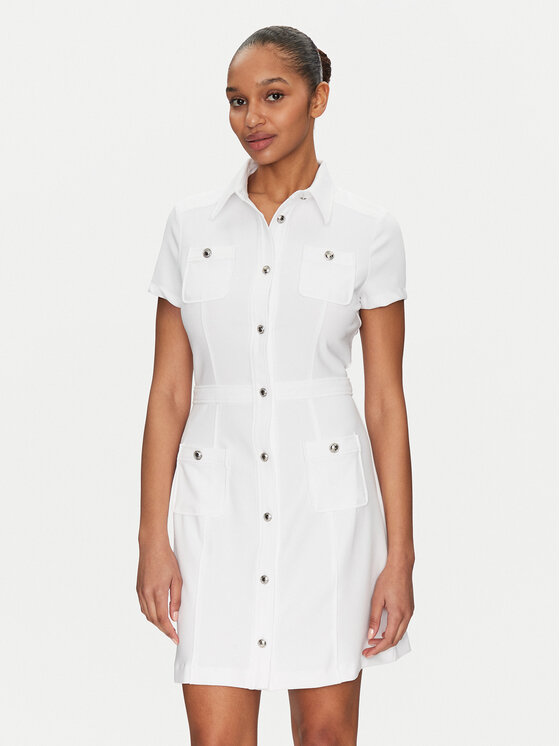 Платье-Рубашка стандартный крой W5GK70 KCBO2 Guess, белый
Платье-Рубашка стандартный крой W5GK70 KCBO2 Guess, белый