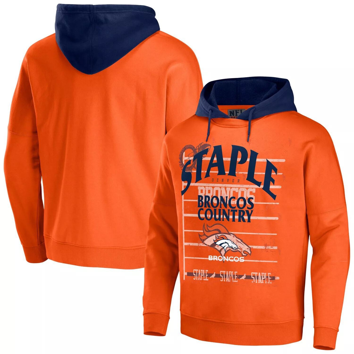 Мужской пуловер с капюшоном NFL x Staple Orange Denver Broncos Throwback Vintage Wash
Мужской пуловер с капюшоном NFL x Staple Orange Denver Broncos Throwback Vintage Wash