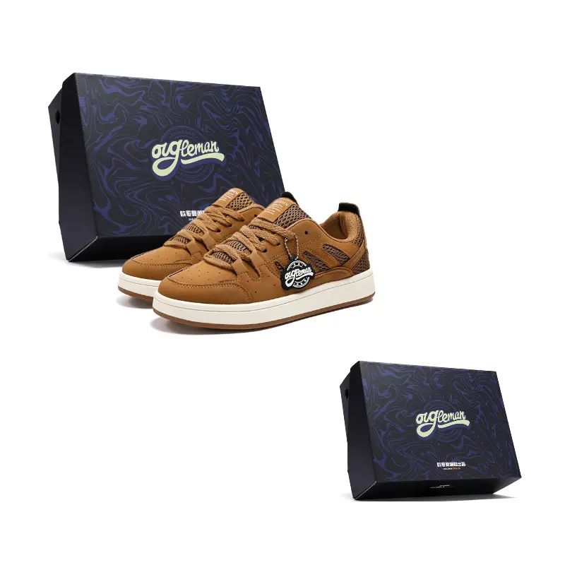 OUGLEMEN Кроссовки для скейтбординга Red Snake Welcoming Spring Collection износостойкие и легкие мужские низкие верблюжьи, цвет Camel Box
OUGLEMEN Кроссовки для скейтбординга Red Snake Welcoming Spring Collection износостойкие и легкие мужские низкие верблюжьи, цвет Camel Box