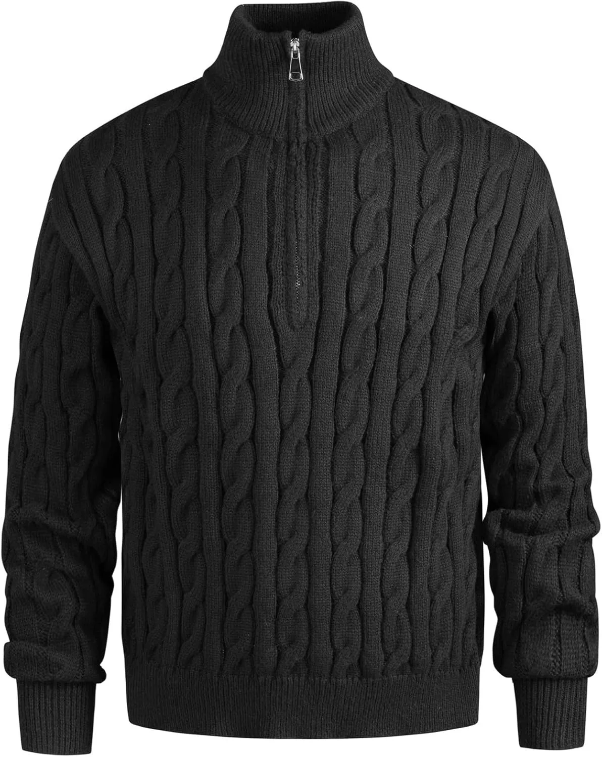 Свитер-полузип мужской вязаный с длинным рукавом Slim Fit и рифленым краем
Свитер-полузип мужской вязаный с длинным рукавом Slim Fit и рифленым краем