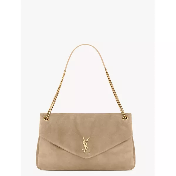 Большая сумка через плечо Calypso Saint Laurent, бежевый
Большая сумка через плечо Calypso Saint Laurent, бежевый