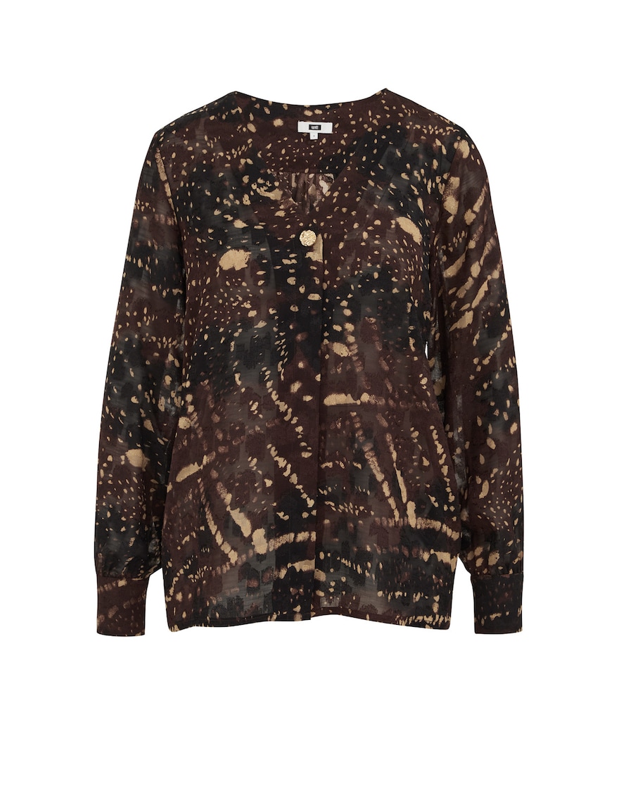 Блуза WE Fashion, темно-коричневый
Блуза WE Fashion, темно-коричневый