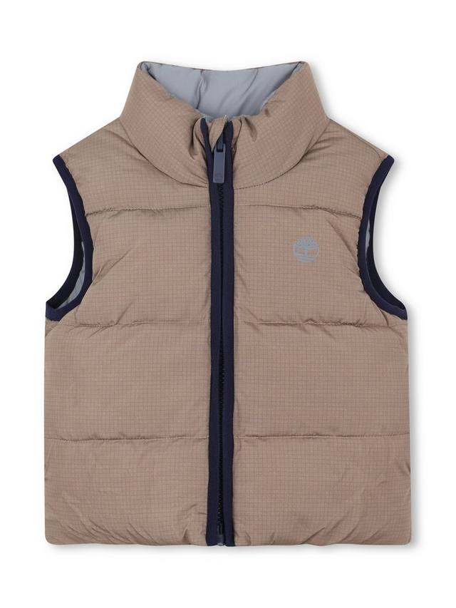 Детский реверсивный пуховик-жилет с высоким воротником Timberland, Khaki
Детский реверсивный пуховик-жилет с высоким воротником Timberland, Khaki