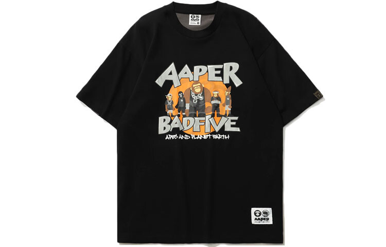 Футболка Aape X Badfive мужская черная Lining, черный
Футболка Aape X Badfive мужская черная Lining, черный