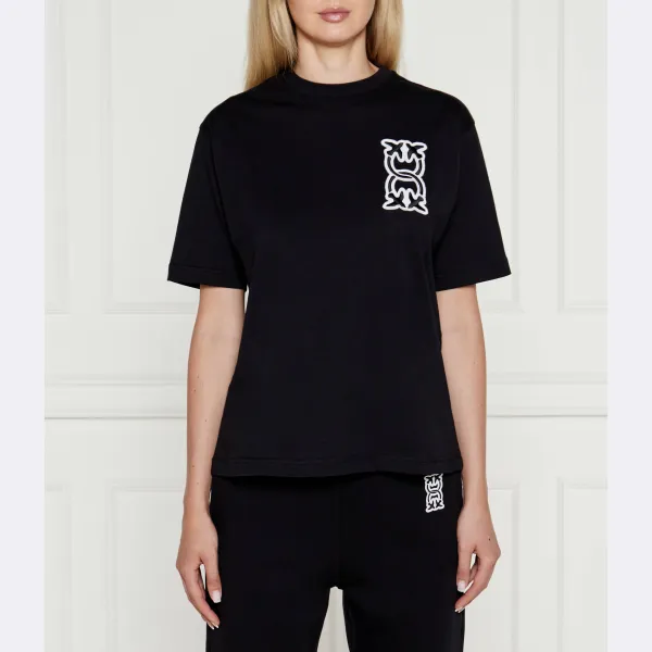 Футболка стандартного кроя Pinko, черный 
Футболка стандартного кроя Pinko, черный