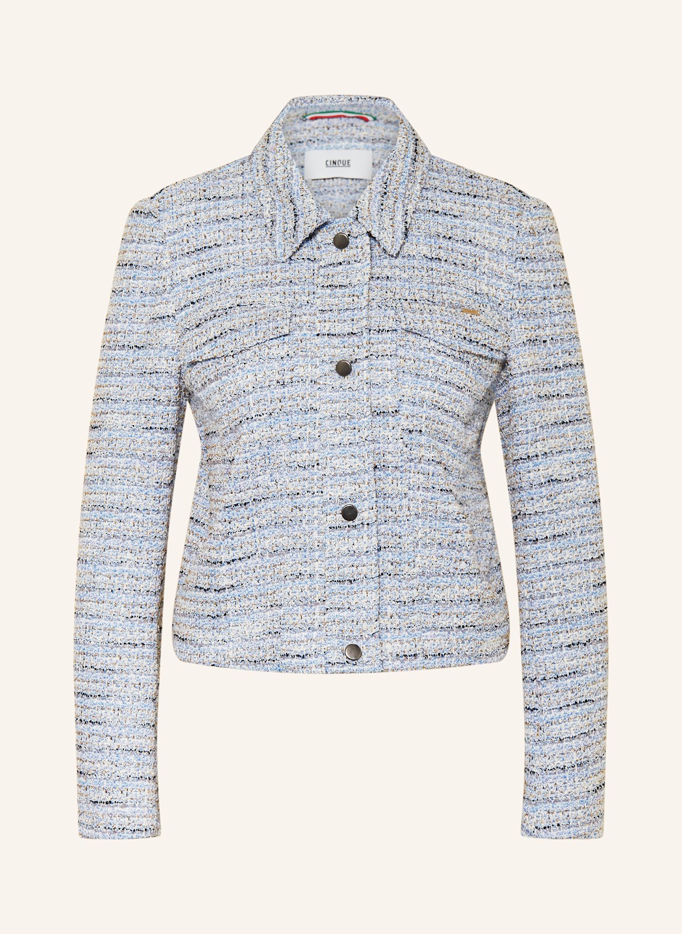 Жакет-Букле Cibaby из блестящей пряжи Cinque, мультиколор
Жакет-Букле Cibaby из блестящей пряжи Cinque, мультиколор