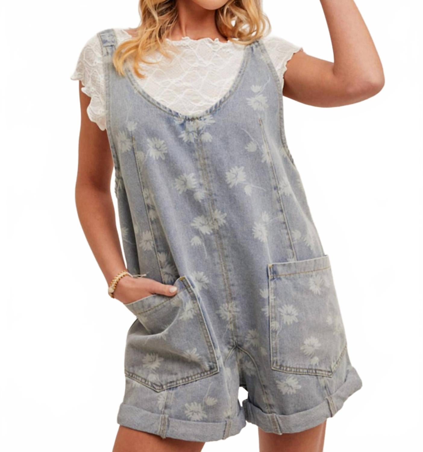 Комбинезон Flower Motif Shortall In Denim Hem & Thread, Denim
Комбинезон Flower Motif Shortall In Denim Hem & Thread, Denim