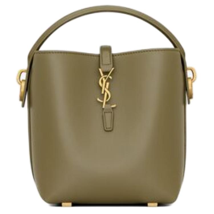 SAINT LAURENT Кожаная сумка ведро мини женская на одно плечо цвета вяза
SAINT LAURENT Кожаная сумка ведро мини женская на одно плечо цвета вяза