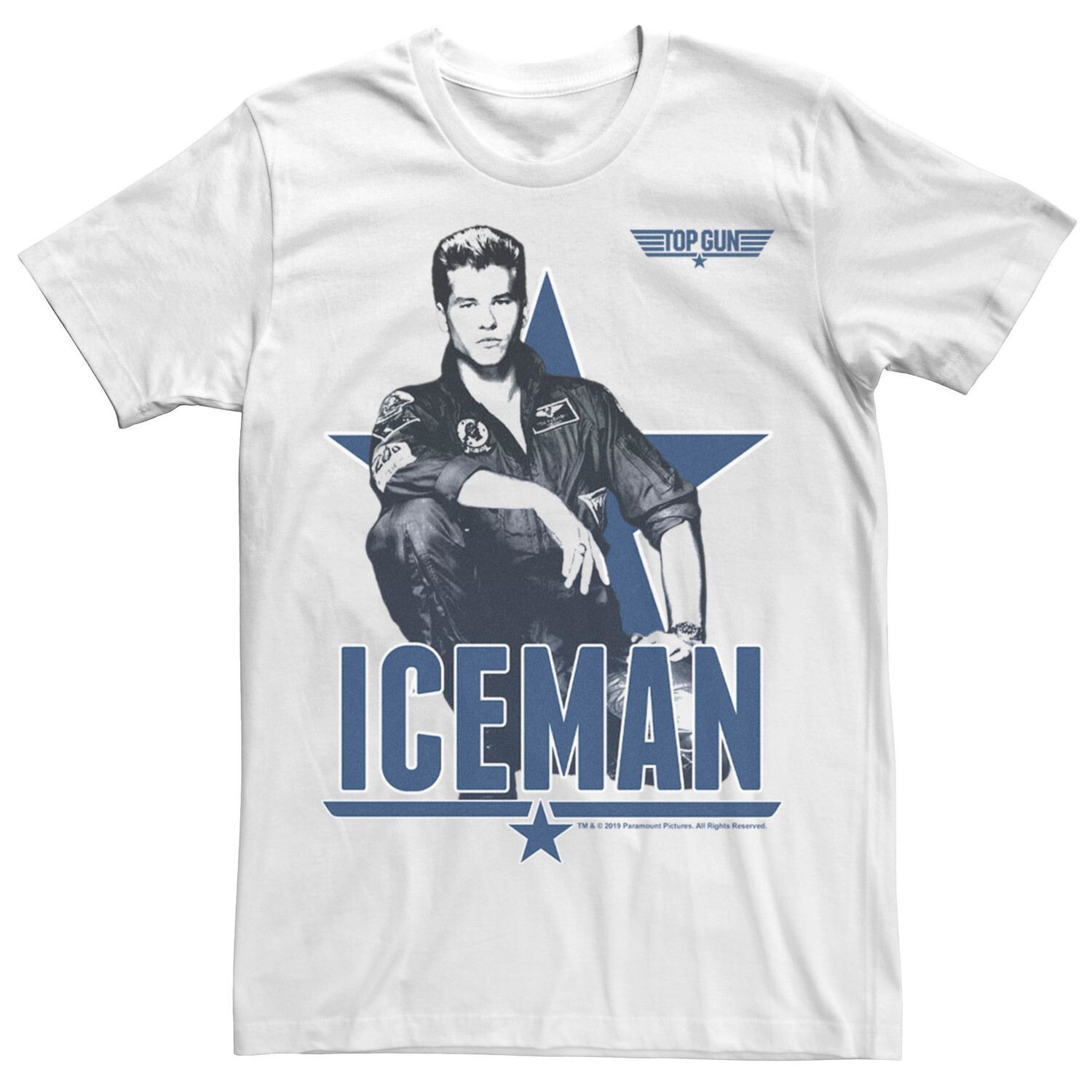 Мужская футболка с плакатом и портретом Top Gun Iceman Licensed Character
Мужская футболка с плакатом и портретом Top Gun Iceman Licensed Character