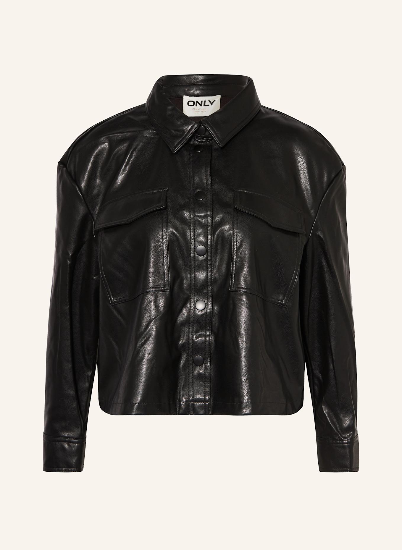 Куртка из искусственной кожи Only, черный
Куртка из искусственной кожи Only, черный