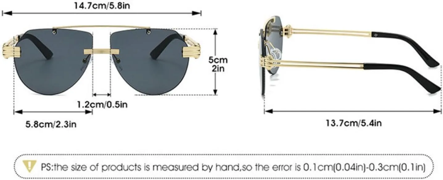 Солнцезащитные очки-пилот COTIA без оправы для мужчин и женщин, винтажные, с двойной перемычкой, квадратной оправой, металлическим каркасом, оригинальные очки, Brown
Солнцезащитные очки-пилот COTIA без оправы для мужчин и женщин, винтажные, с двойной перемычкой, квадратной оправой, металлическим каркасом, оригинальные очки, Brown