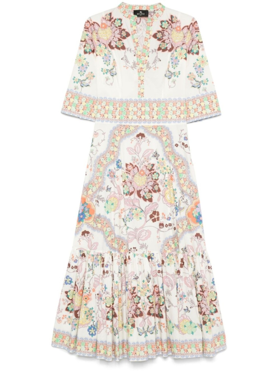 Платье макси с цветочным принтом ETRO, белый
Платье макси с цветочным принтом ETRO, белый