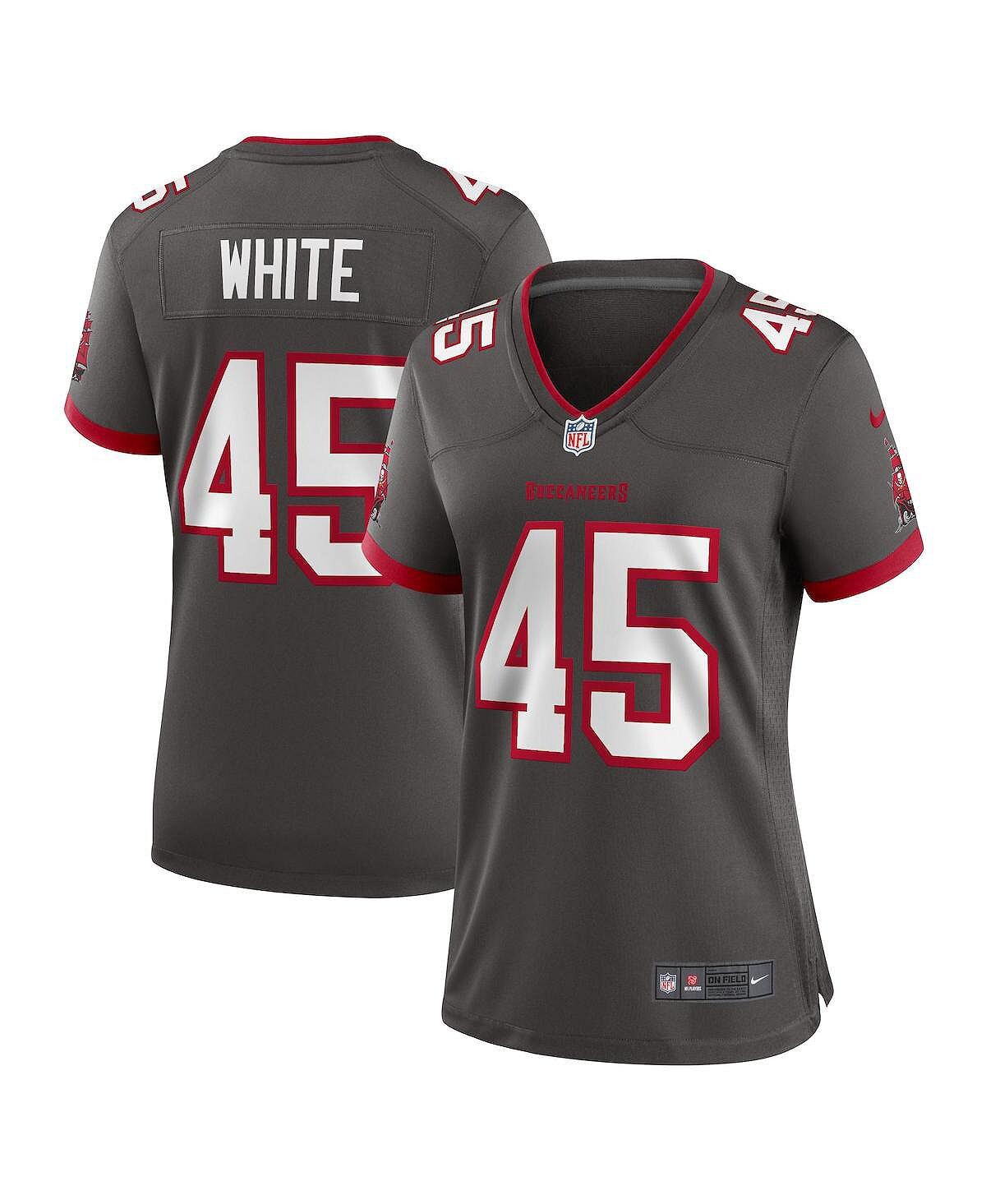 Женская футболка Devin White Pewter Tampa Bay Buccaneers Game Nike
Женская футболка Devin White Pewter Tampa Bay Buccaneers Game Nike
