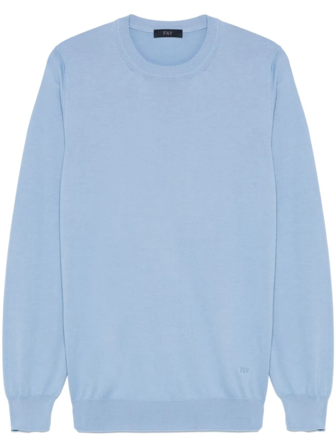 Fay свитер с круглым вырезом, синий 
Fay свитер с круглым вырезом, синий