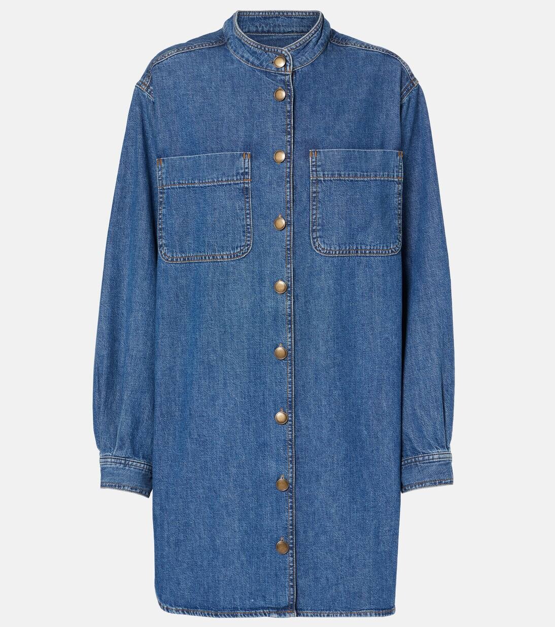 Платье-рубашка из денима с двойным карманом Frame, цвет boy blue
Платье-рубашка из денима с двойным карманом Frame, цвет boy blue