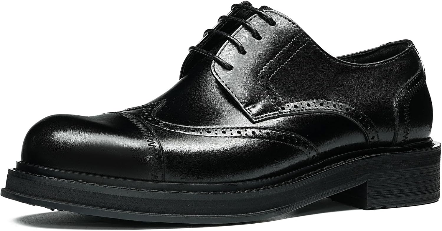Мужские деловые туфли Стильные дерби для мужчин Вингтип Броги с закрытым носком, 4-шнуровые, гладкая кожа, формальные и повседневные 96175 Windhana, черный
Мужские деловые туфли Стильные дерби для мужчин Вингтип Броги с закрытым носком, 4-шнуровые, гладкая кожа, формальные и повседневные 96175 Windhana, черный