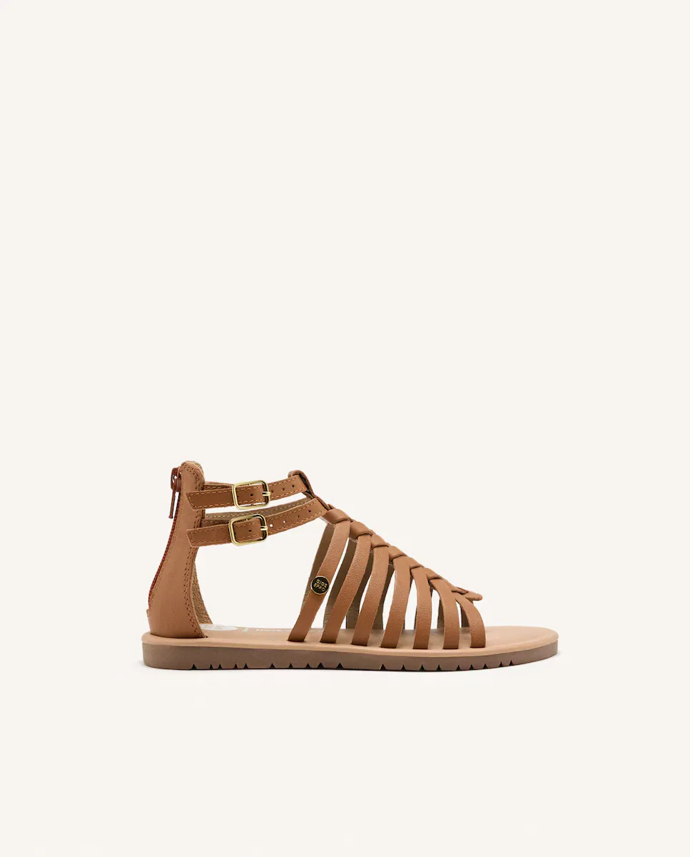 Сандалии для девочек в римском стиле из кожи с гибкой подошвой Gioseppo, светло-коричневый
Сандалии для девочек в римском стиле из кожи с гибкой подошвой Gioseppo, светло-коричневый