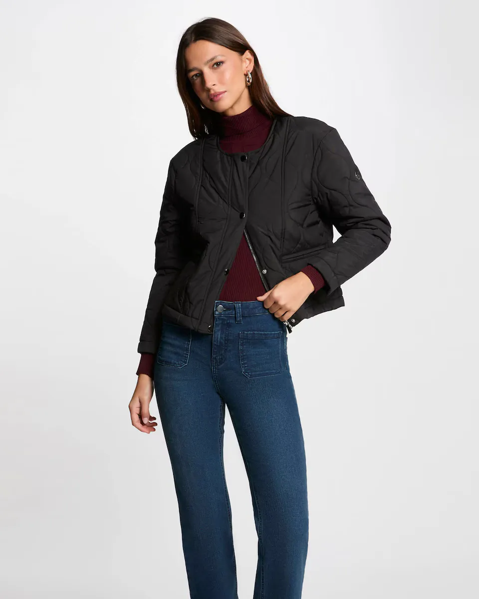 Женская короткая стеганая куртка с круглым вырезом Morgan, чёрный, Черный, Женская короткая стеганая куртка с круглым вырезом Morgan, чёрный
Женская короткая стеганая куртка с круглым вырезом Morgan, чёрный, Черный, Женская короткая стеганая куртка с круглым вырезом Morgan, чёрный