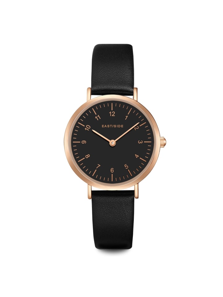 Eastside NY Кварцевые часы Rosehill в облегающем кожаном ремешке, черные
Eastside NY Кварцевые часы Rosehill в облегающем кожаном ремешке, черные