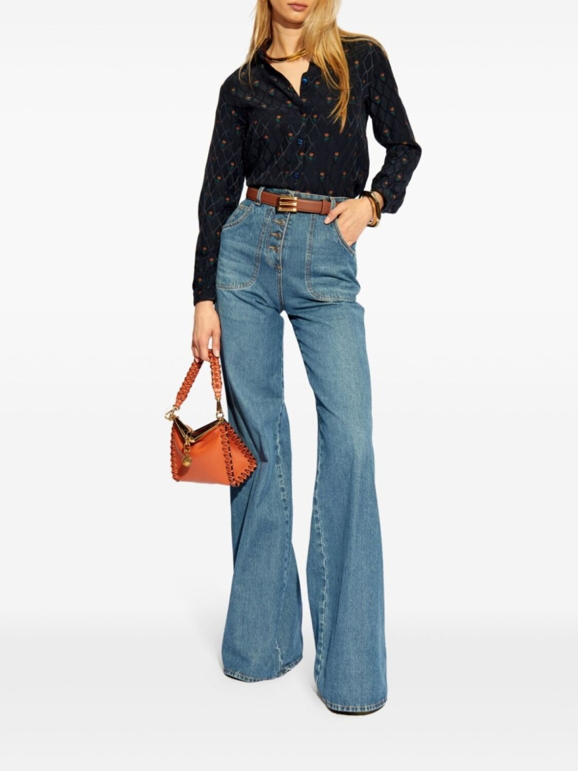 ETRO рубашка с цветочным узором в виде ромба, синий
ETRO рубашка с цветочным узором в виде ромба, синий