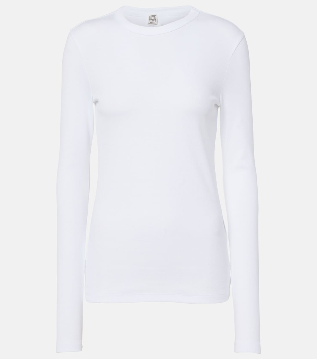 Топ из ребристого трикотажа с добавлением хлопка Toteme, белый
Топ из ребристого трикотажа с добавлением хлопка Toteme, белый