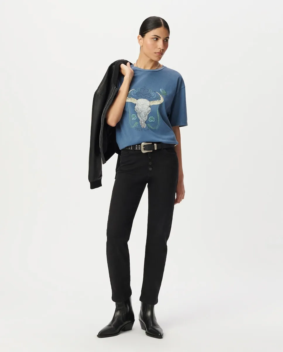 Футболка для женщин с коротким рукавом и круглым вырезом IKKS, индиго
Футболка для женщин с коротким рукавом и круглым вырезом IKKS, индиго