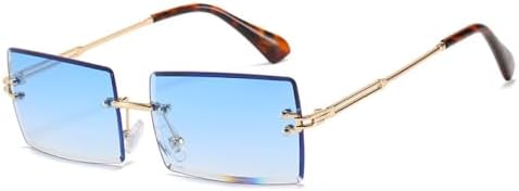 Модные прямоугольные солнцезащитные очки без оправы для женщин, солнцезащитные очки с градиентным переходом для мужчин, защита от УФ-излучения UV400 MTZJH, Golden Blue
Модные прямоугольные солнцезащитные очки без оправы для женщин, солнцезащитные очки с градиентным переходом для мужчин, защита от УФ-излучения UV400 MTZJH, Golden Blue