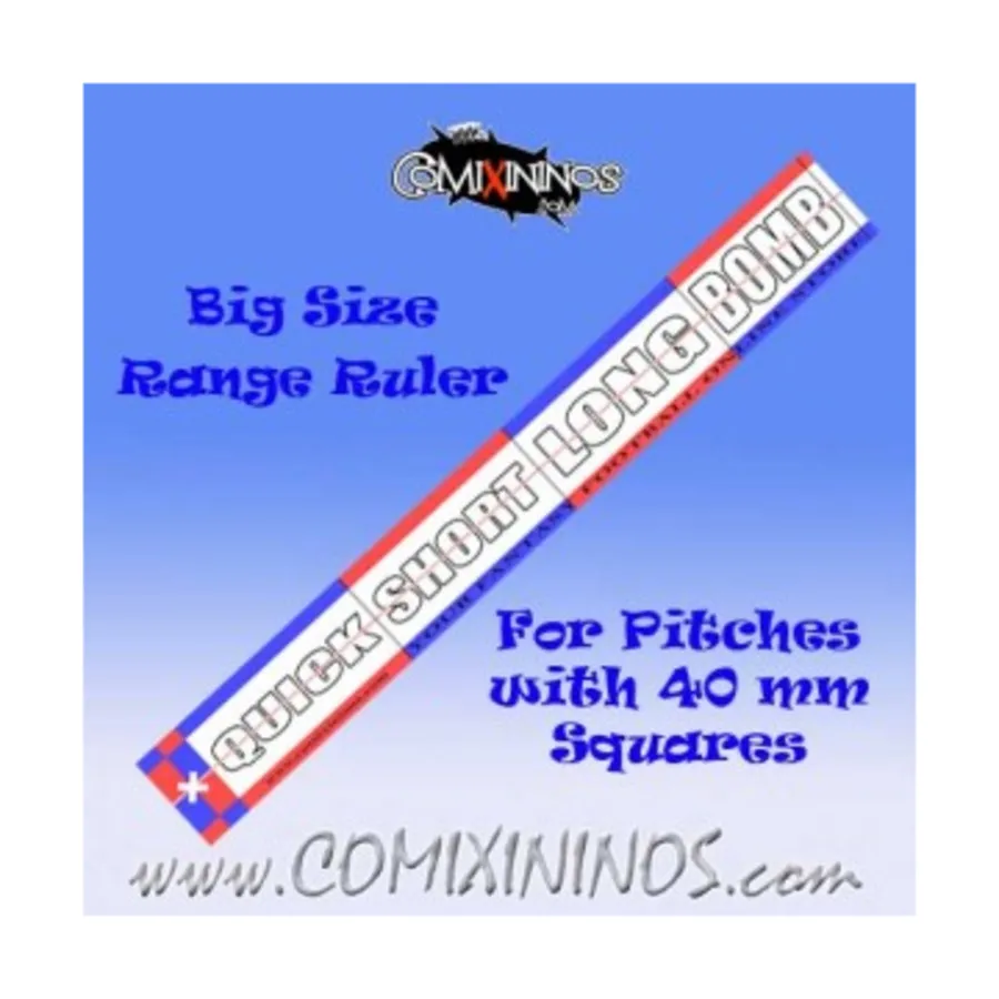 Линейка диапазона — красный/синий, Fantasy Football Miniatures - Range Rulers and Templates (34mm)
Линейка диапазона — красный/синий, Fantasy Football Miniatures - Range Rulers and Templates (34mm)