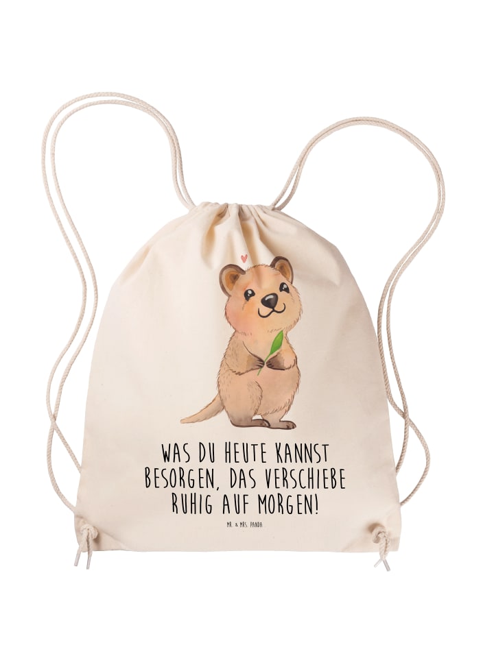 Рюкзак для похода Quokka Happy с надписью кремового цвета Mr. & Mrs. Panda
Рюкзак для похода Quokka Happy с надписью кремового цвета Mr. & Mrs. Panda