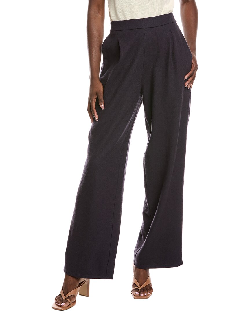 Эйлин Фишер Высокие брюки с завышенной талией и широкими штанинами из шерсти Eileen Fisher, синий 
Эйлин Фишер Высокие брюки с завышенной талией и широкими штанинами из шерсти Eileen Fisher, синий