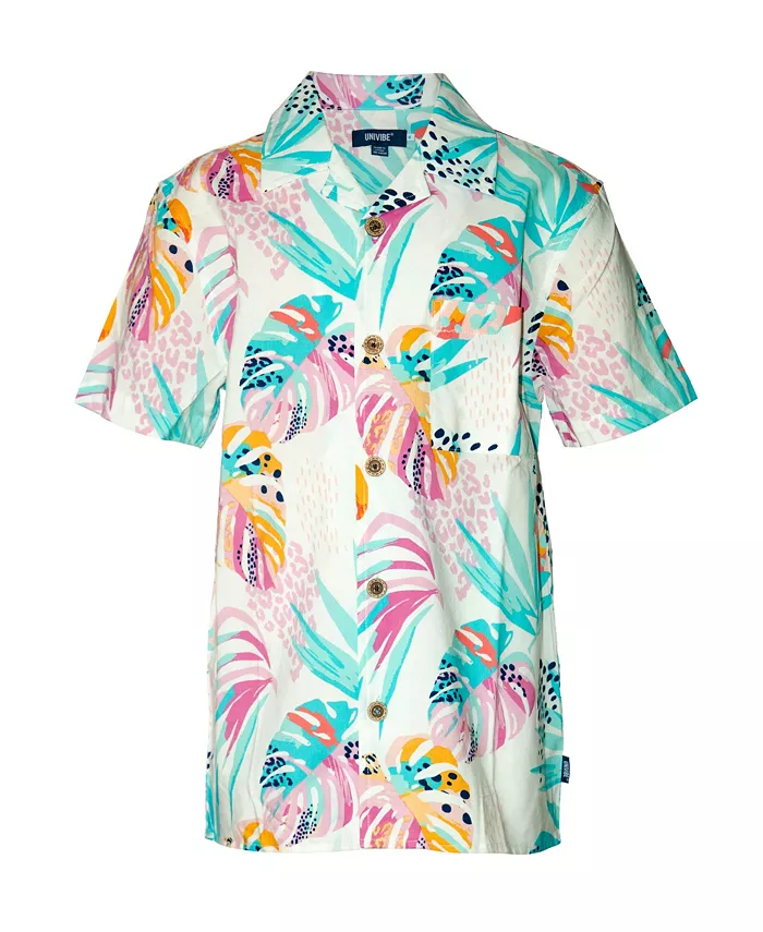 Рубашка для мальчиков Big Boys с коротким рукавом, леопардовым и цветочным принтом Univibe, мультиколор
Рубашка для мальчиков Big Boys с коротким рукавом, леопардовым и цветочным принтом Univibe, мультиколор