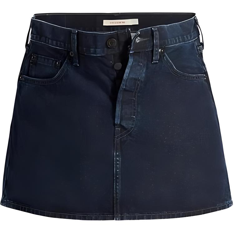 Джинсовая короткая юбка женская синяя Levis
Джинсовая короткая юбка женская синяя Levis