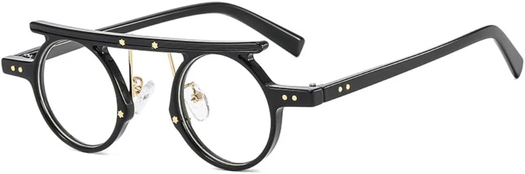 Модные маленькие круглые панк-солнцезащитные очки для женщин в стиле ретро с прозрачными градиентными линзами цвета океана, защита от УФ-излучения UV400, для мужчин — двухцветные с заклепками UATXTAU, Black Clear
Модные маленькие круглые панк-солнцезащитные очки для женщин в стиле ретро с прозрачными градиентными линзами цвета океана, защита от УФ-излучения UV400, для мужчин — двухцветные с заклепками UATXTAU, Black Clear