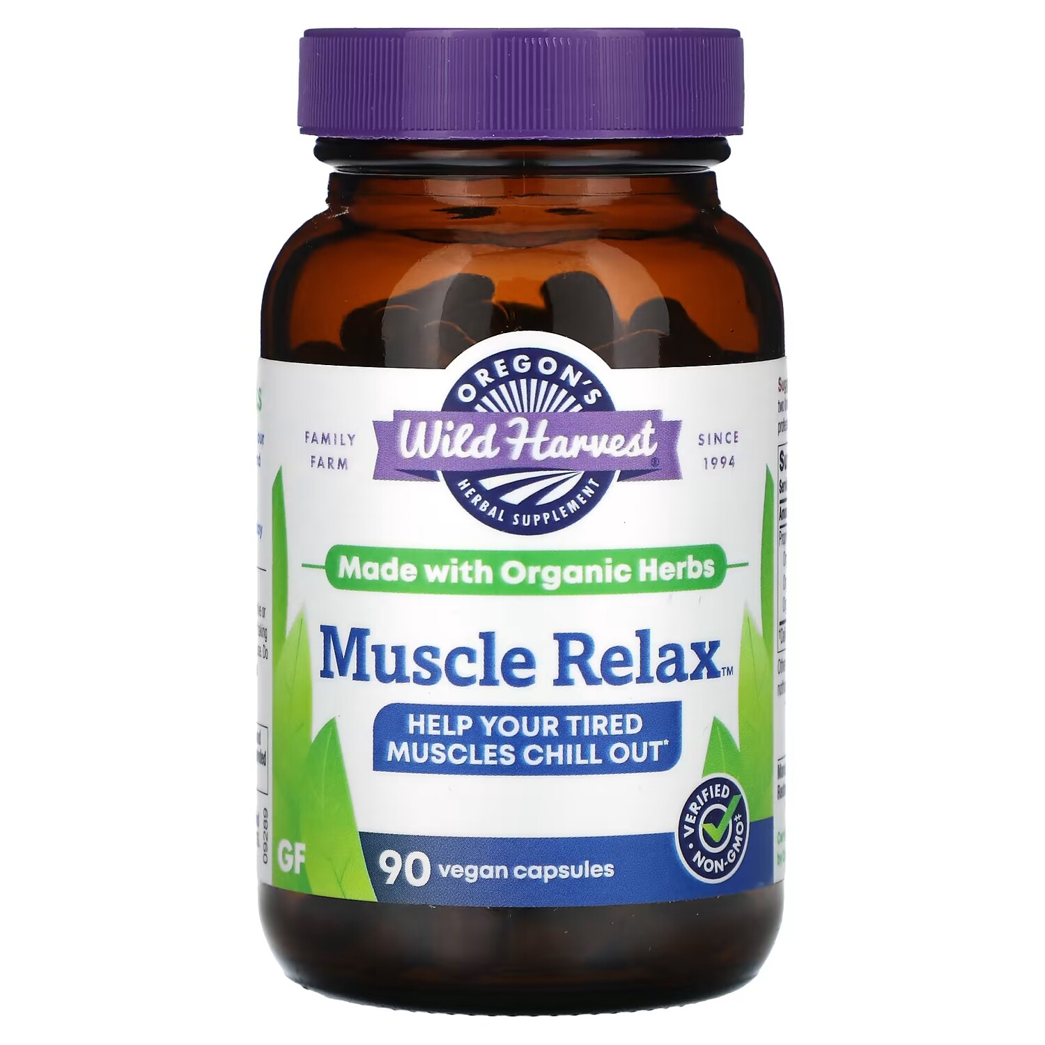 Растительная добавка Oregon Wild Harvest Muscle Relax, 90 веганских капсул 
Растительная добавка Oregon Wild Harvest Muscle Relax, 90 веганских капсул