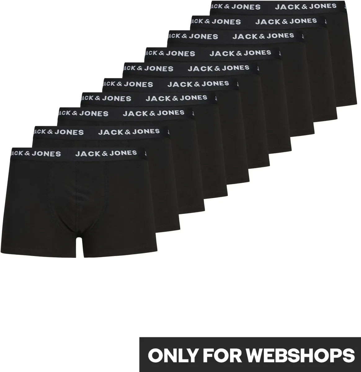 Боксерские шорты Jack & Jones "SOLID TRUNKS 10 PACKS" (10 шт. в упаковке, 10 шт. в упаковке), черный 
Боксерские шорты Jack & Jones "SOLID TRUNKS 10 PACKS" (10 шт. в упаковке, 10 шт. в упаковке), черный