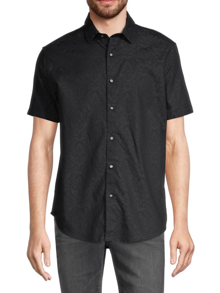 Рубашка классического кроя с коротким рукавом Bayview Robert Graham, черный
Рубашка классического кроя с коротким рукавом Bayview Robert Graham, черный