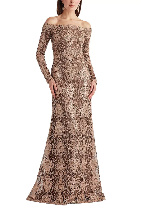 Платье Elisara, расшитое пайетками Tadashi Shoji, коричневый
Платье Elisara, расшитое пайетками Tadashi Shoji, коричневый