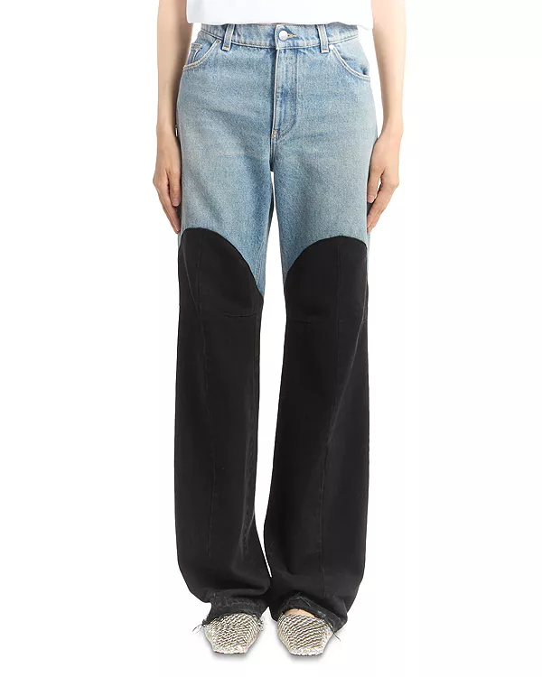 Джинсы в стиле пэчворк из лоскутного денима Stella Mccartney, синий
Джинсы в стиле пэчворк из лоскутного денима Stella Mccartney, синий