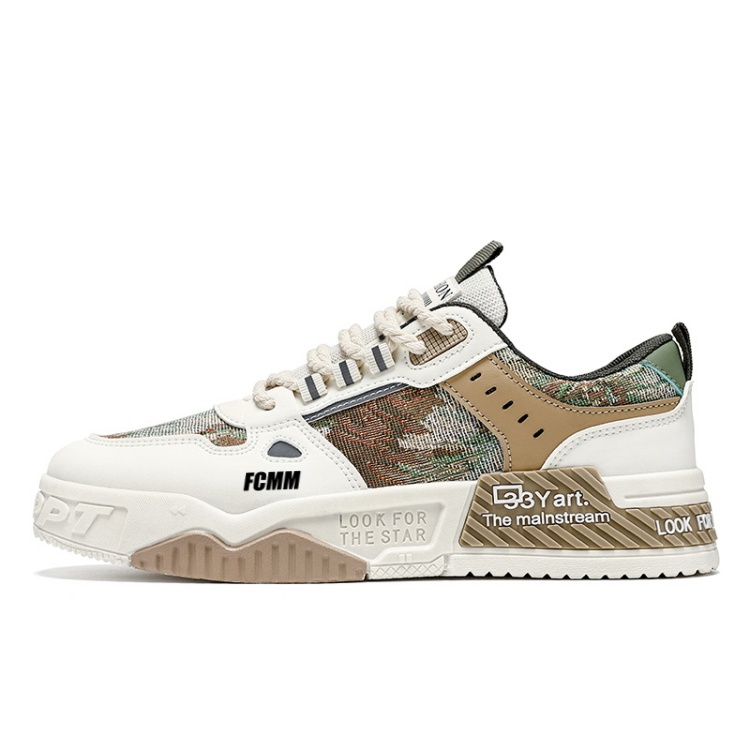 Низкие противоскользящие износостойкие детские кроссовки для скейтбординга FCMM, бежевый/зеленый
Низкие противоскользящие износостойкие детские кроссовки для скейтбординга FCMM, бежевый/зеленый